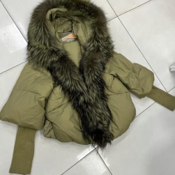 Women's Warm Loose Hooded Down Jacket Fur Collar Thickened Luxury Jacket Winter - Picture 6 of 9